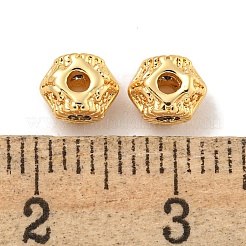 Brass Micro Pave Clear Cubic Zirconia Beads&nbsp;KK-P275-29G