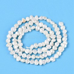 Natural Baroque Keshi Pearl Beads Strands&nbsp;PEAR-N014-03M