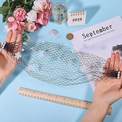 Nylon Mesh Bridal Veils&nbsp;FIND-WH0152-806B