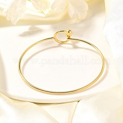 304 Stainless Steel Bangle&nbsp;X-BJEW-H530-01G