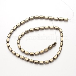 Electroplate Non-magnetic Synthetic Hematite Bead Strands&nbsp;G-F300-40B