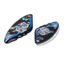 4Pcs 4 Styles Transparent Epoxy Resin Pendants&nbsp;RESI-B032-04A