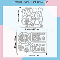 Saint Patrick's Day Carbon Steel Cutting Dies Stencils&nbsp;DIY-WH0309-1587