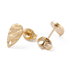 Ion Plating(IP) 304 Stainless Steel Stud Earring Findings&nbsp;X-STAS-L216-47G