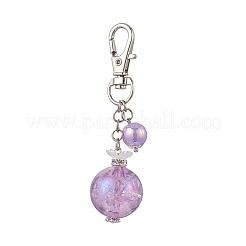 6Pcs Round Acrylic Pendants Decorations&nbsp;HJEW-JM04231