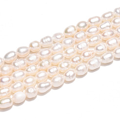 Natural Cultured Freshwater Pearl Beads Strands&nbsp;PEAR-N012-04V