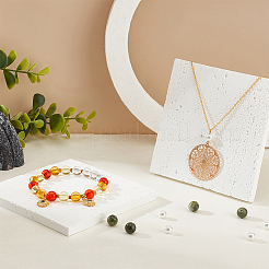 Gesso Jewelry Display Plate&nbsp;DJEW-WH0015-98B