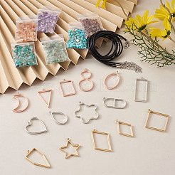 DIY UV/Epoxy Resin Pendant Necklace Making Kits&nbsp;DIY-TA0008-72