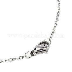 Non-Tarnish 201 Stainless Steel Pendant Necklaces&nbsp;NJEW-T009-JN074-1-45