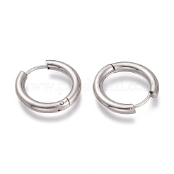 Tarnish Resistant 201 Stainless Steel Huggie Hoop Earrings&nbsp;EJEW-O095-05-04