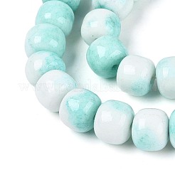 Ombre Effect Dyed Glass Beads Strands&nbsp;GLAA-N067-01A-02