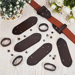 6Pcs Cowhide Leather Loop Keepers&nbsp;FIND-GF0009-19A
