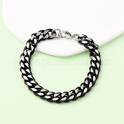 304 Stainless Steel Cuban Link Chain Bracelets for Men Women&nbsp;BJEW-C124-04A-02