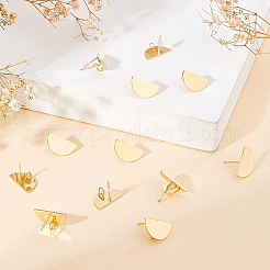 20Pcs Brass Stud Earring Findings&nbsp;KK-BC0008-45