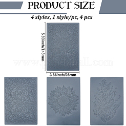4Pcs PP Plastic Creasing Plate Sets&nbsp;FIND-GF0008-75