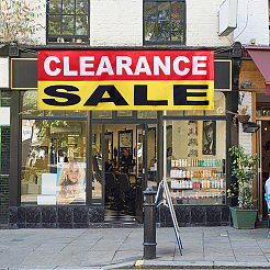 Polyester Clearamce Sale Sign Flag&nbsp;AJEW-WH0609-684