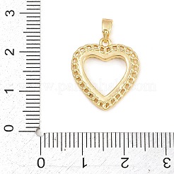 Valentine's Day Brass Micro Pave Cubic Zirconia Pendants&nbsp;KK-T086-01G