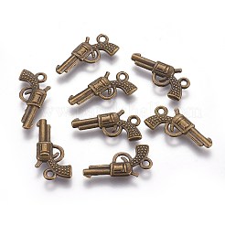 Zinc Alloy Gun Necklace Pendant&nbsp;EA9073Y-AB