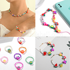 150Pcs 10 Style Handmade Polymer Clay Beads&nbsp;CLAY-CJ0001-23