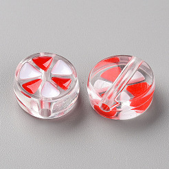 Transparent Enamel Acrylic Beads&nbsp;X-TACR-S155-005F
