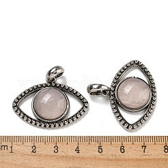 Natural Rose Quartz Pendants&nbsp;G-G147-07AS-10
