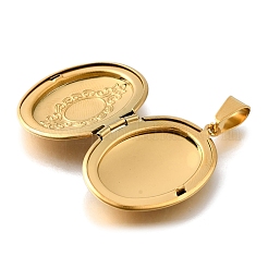 316 Stainless Steel Locket Pendants&nbsp;STAS-C123-01B-G