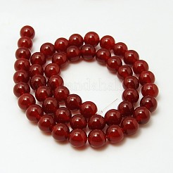 Natural Carnelian Beads Strands&nbsp;X-G-G338-8mm-02