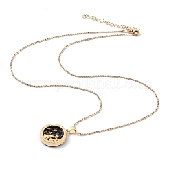 Alloy Rhinestone Pendant Necklaces&nbsp;NJEW-H306-A04-G