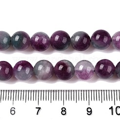 Dyed Natural White Jade Beads Strands&nbsp;G-T138-8mm-210-10