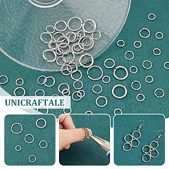 304 Stainless Steel Open Jump Rings&nbsp;STAS-UN0003-08