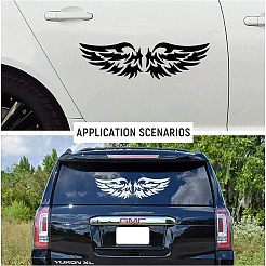 Wings Waterproof Holographic Vinyl Carved Hollow Decal Sticker&nbsp;DIY-FG0001-27