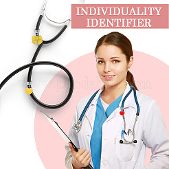 24Pcs 12 Styles Heart & Bowknot Resin Stethoscope Pendant Decorations&nbsp;HJEW-SP0001-58