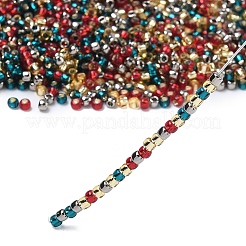 4 Colors 8/0 Christmas TOHO Round Seed Beads&nbsp;SEED-X0058-24