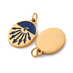 304 Stainless Steel Enamel Charm&nbsp;STAS-U061-32G-01