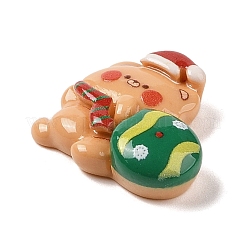 Christmas Bear Theme Opaque Resin Decoden Cabochons&nbsp;RESI-S397-02H