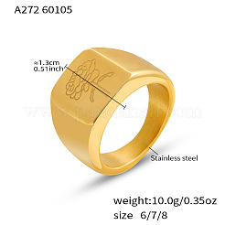 304 Stainless Steel Finger Rings&nbsp;WG003D3-02