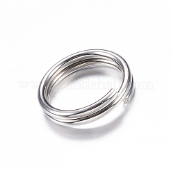 Non-Tarnish 304 Stainless Steel Split Rings&nbsp;LS-X-STAS-P092-02
