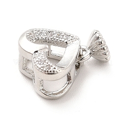 Rack Plating Brass Micro Pave Cubic Zirconia Multi-Strand Links&nbsp;KK-K270-14P