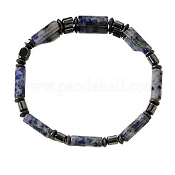 Natural Blue Spot Jasper Beads Stretch Bracelets for Men&nbsp;GQ6598