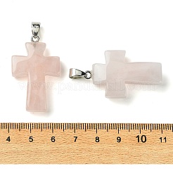Natural Rose Quartz Pendants&nbsp;GG-K002-11O