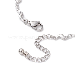 304 Stainless Steel Bar Link Chains Bracelets&nbsp;BJEW-JB11496-02