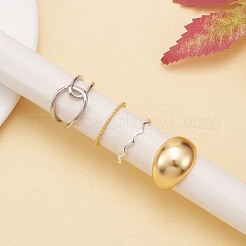 925 Sterling Silver Ball Chains Shape Open Cuff Ring for Women&nbsp;JR870A