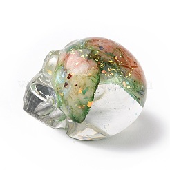 Natural Fluorite Skull Beads&nbsp;G-P490-02