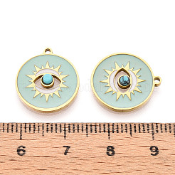 316 Surgical Stainless Steel Enamel Pendants&nbsp;STAS-M073-06G