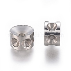 Tarnish Resistant 304 Stainless Steel Beads Rhinestone Settings&nbsp;STAS-E474-53D-P