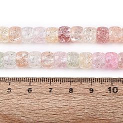 Crackle Transparent Glass Beads Strands&nbsp;GLAA-N069-03A-M