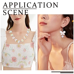 100Pcs 5 Colors Transparent Resin Beads&nbsp;RESI-YW0004-46