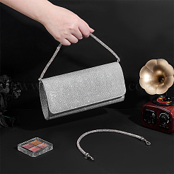 Alloy Crystal Rhinestone Bag Handles&nbsp;FIND-WH0431-64
