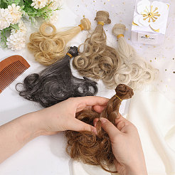 5Pcs 5 Colors PP Doll Wig Hair&nbsp;AJEW-GL0002-35