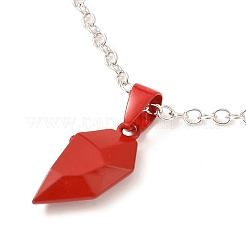 Rack Plating Alloy Heart Pendant Necklaces Sets&nbsp;NJEW-B081-07C